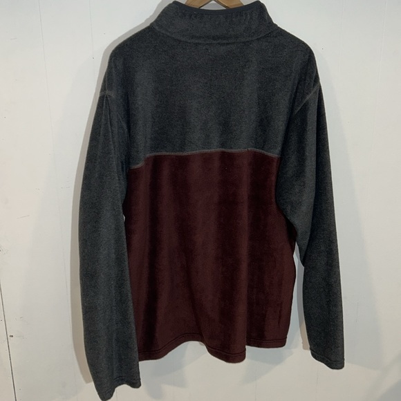 Columbia Flattop Ridge Half Snap Burgundy & Gray Fleece Jacket Size XXL NWT - Picture 6 of 6